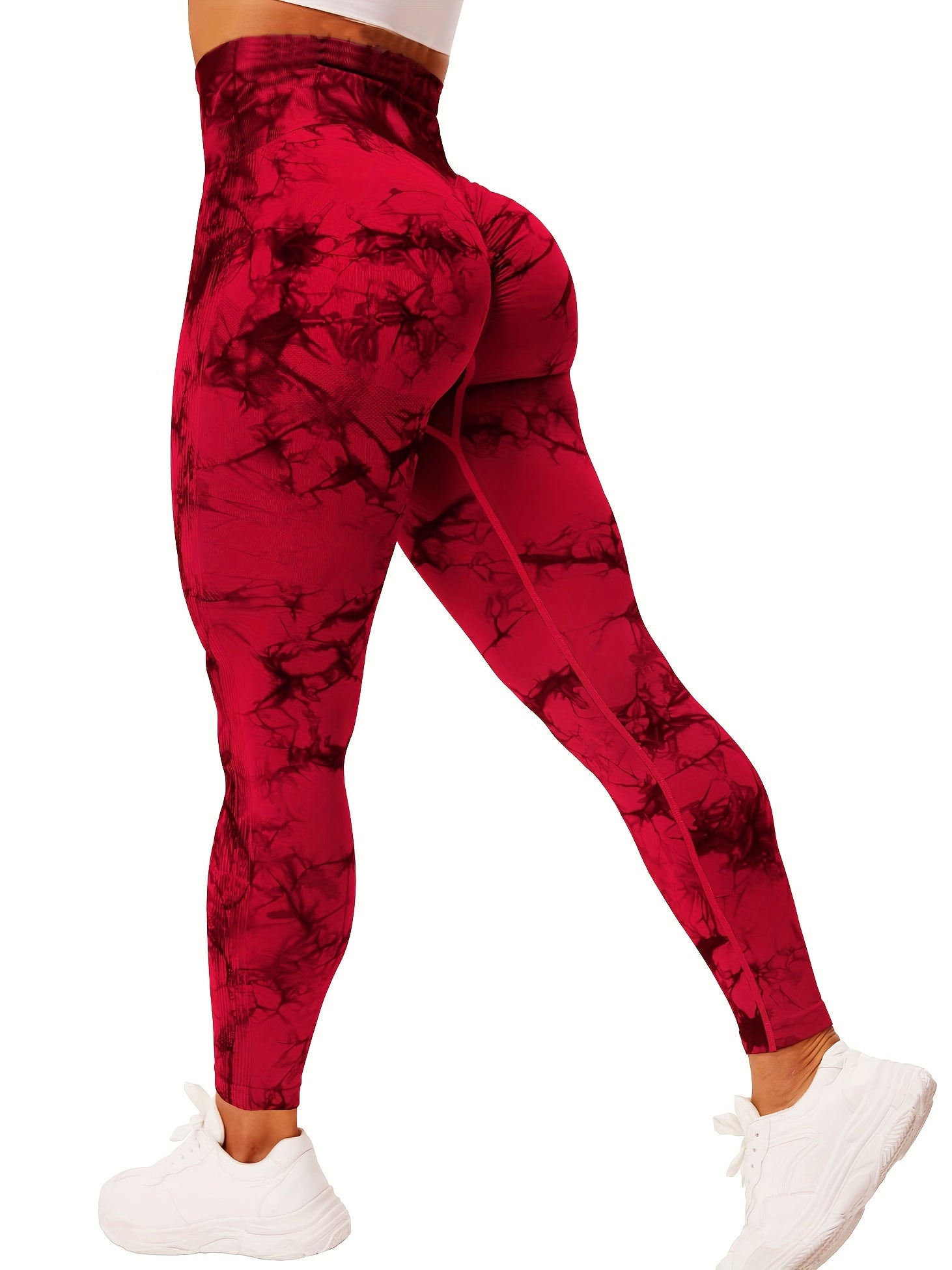 Women's Tie Dye High Waist Yoga Leggings Hip Lifting Sports Pants