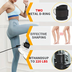 Adjustable Ankle Strap for Cable Machine - Butt and Leg Workout
