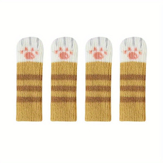 4pcs Durable Chair Leg Socks Protect Furniture from Scratches