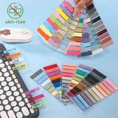 2400pcs Sticky Tabs Book Markers Translucent Book Flags Strip