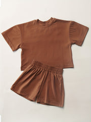 2pcs Baby Casual T-shirt & Shorts Set for Summer