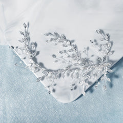 Leaf & Faux Pearl Hair Clip Bridal Wedding Headwear Hair Styling Accessory