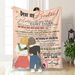 Christmas Decoration To My Bestie Friendship Blanket Birthday Gift For Girls