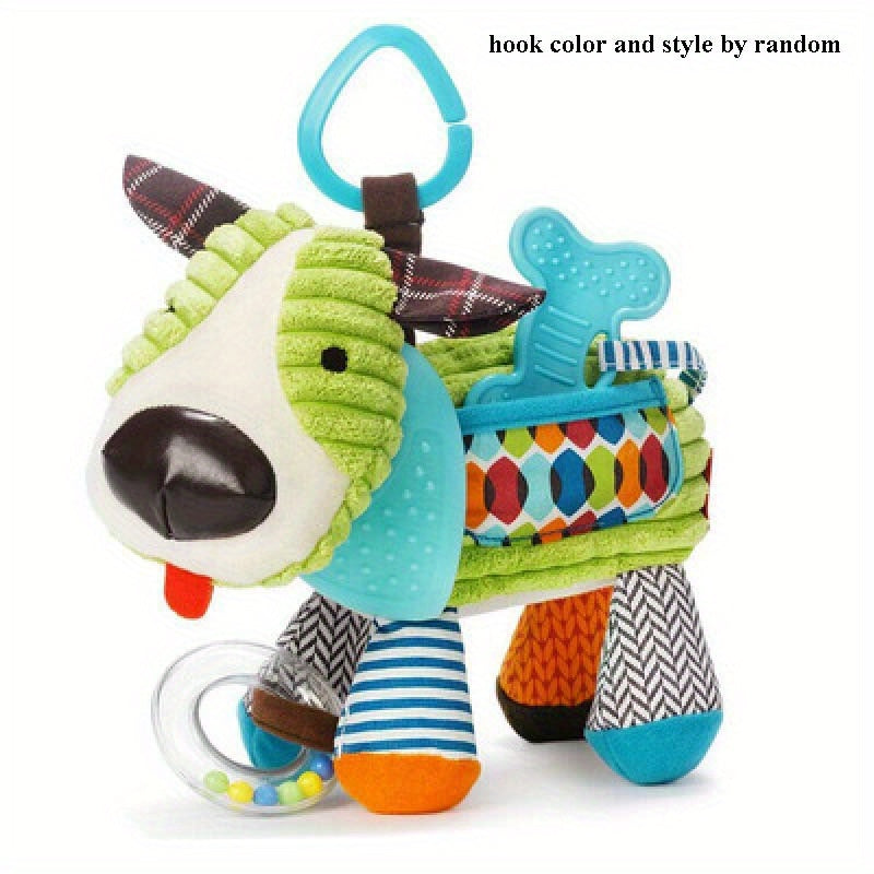 Colorful Hanging Hook Baby Toy Sensory Rattle & Teething Texture