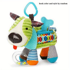 Colorful Hanging Hook Baby Toy Sensory Rattle & Teething Texture