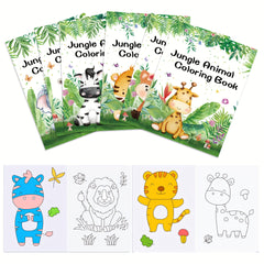 15pcs Mini Animals Coloring Books for Painting Drawing & Art Supplies