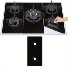 3pcs Gas Stove Burner Covers Reusable Teflon Protector Mat