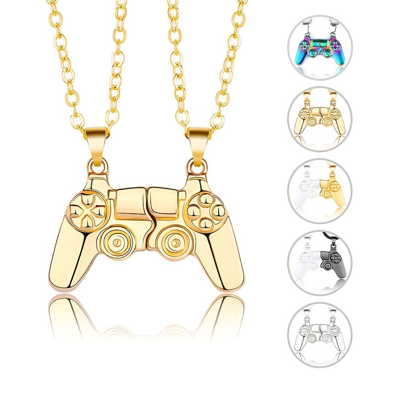 Boys Magnetic BFF Friendship Game Controller Necklaces Kids Accessories