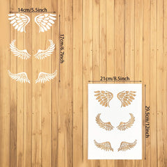 Wings Pattern Plastic Stencil for DIY Painting on Boards or Fabric