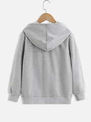 Girls Hooded Sweatshirt Jacket Butterfly Print Coat Kids Clothes