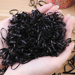 1000pcs Elastic Rubber Band Women's Hair Ring