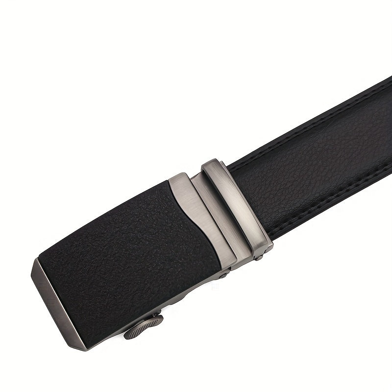 Men's PU Leather Automatic Buckle Belt