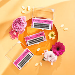 3D False Eyelashes Extension Makeup Double Volume Soft Natural