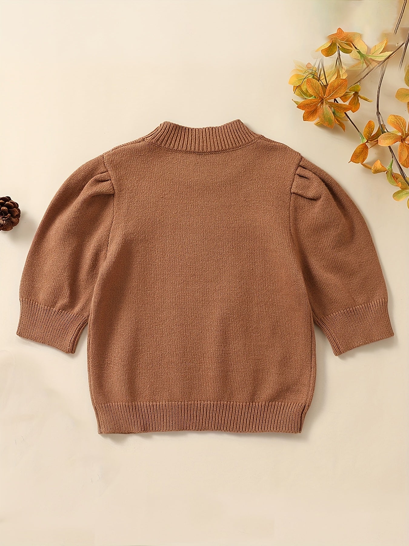 Cozy Knit Baby Sweater Long Sleeve Pullover Top