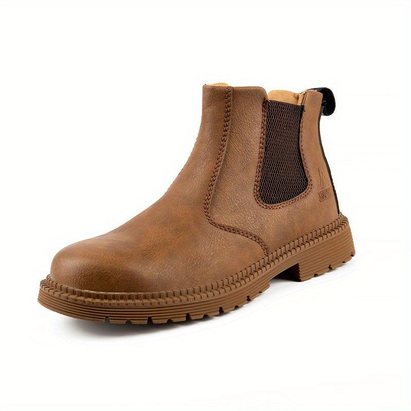 Men's Durable Slip On Work Safety Shoes