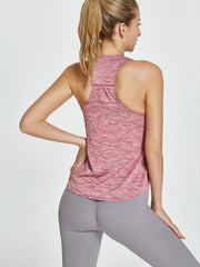 Women's U Neck Racer Back Tank Tops for Yoga & Workout