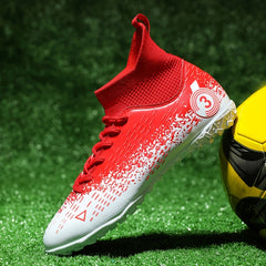 High Top Turf Football Boots Outdoor TF Soccer Cleats