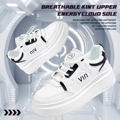 Women's Letter Graphic Lace up Skate Shoes Casual Sneakers