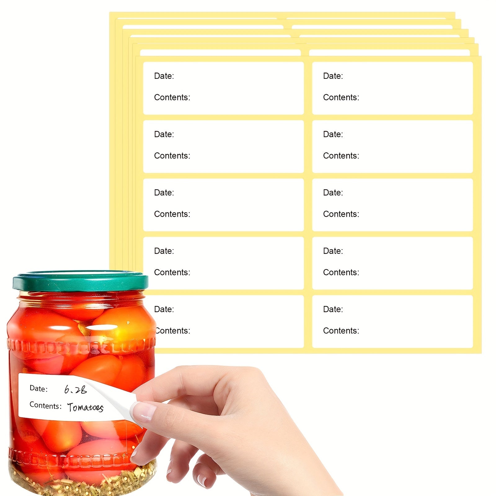 100pcs Date Stickers For Food Storage Labels Home Kitchen Packaging