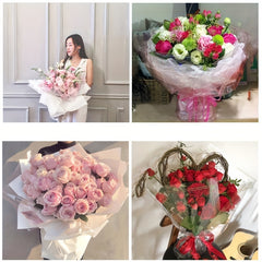 20pcs Transparent Flower Packaging Waterproof Gift Decoration