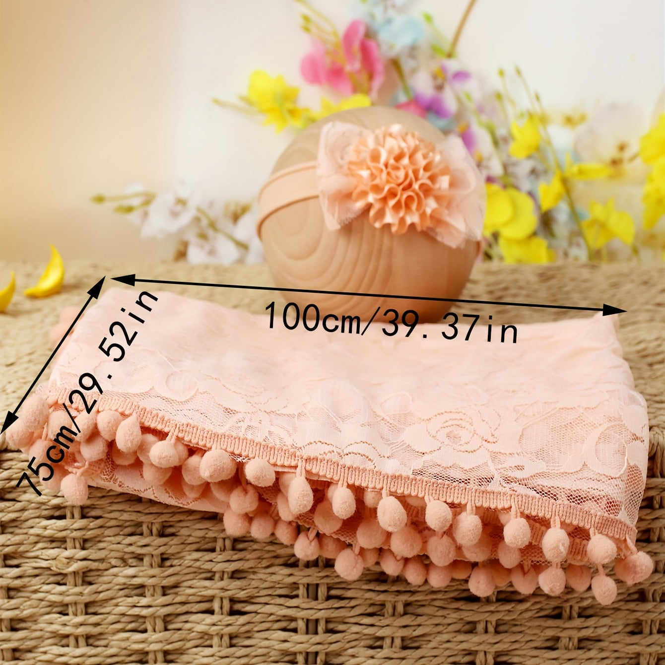 Newborn Lace Wrap Photography Props Set