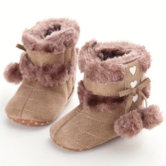 Soft Warm Cartoon Boots for Girls | Indoor Walking Boots