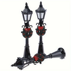 3pcs Dollhouse 1:12 Scale Street Lights Pathway Lamppost Lamp Model