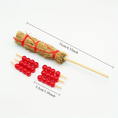 Food Play Ice Sugar Melon Stick ABS Material DIY House Scene