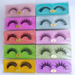 100 Pairs 3D Mink Lashes in Glitter Box