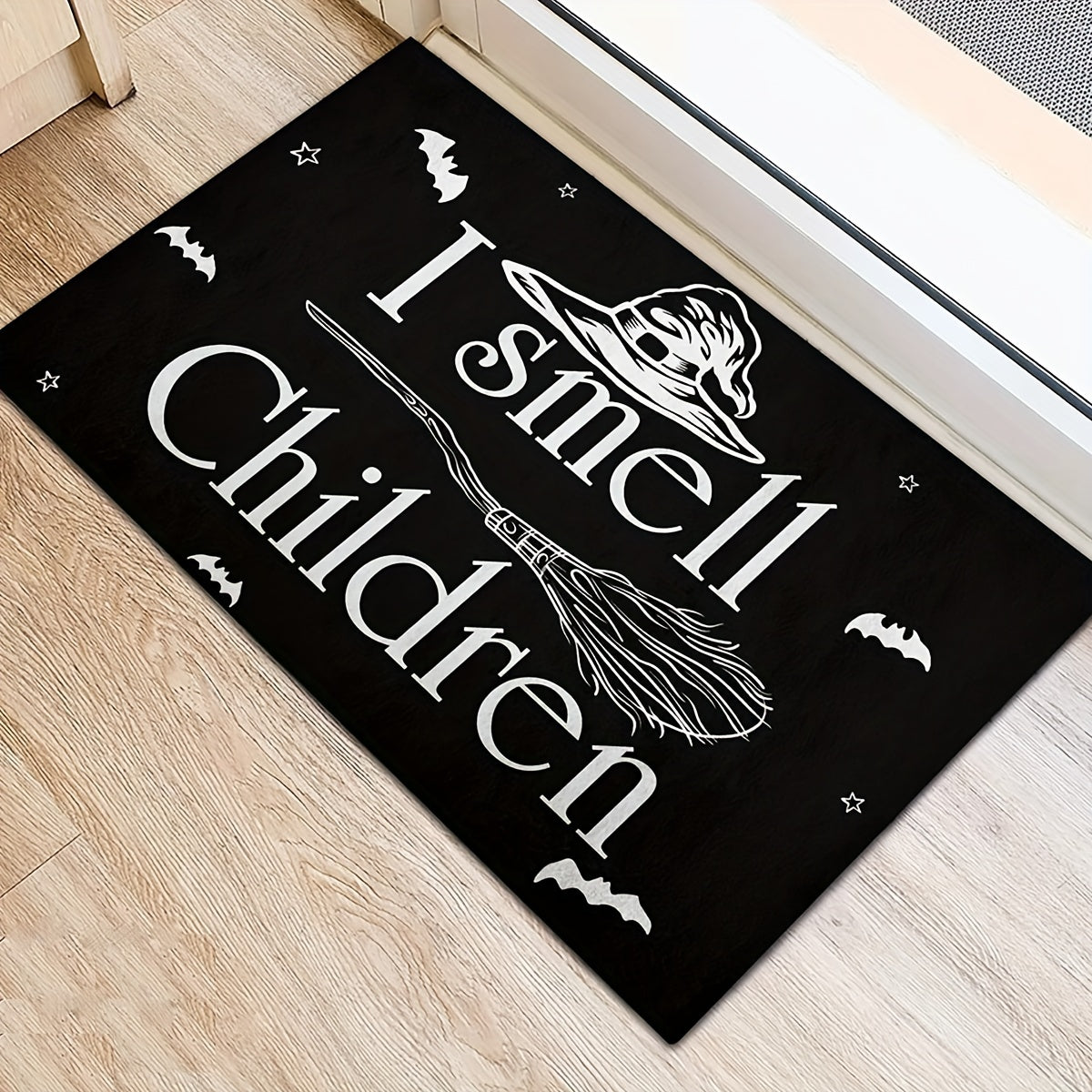 Haunted House Door Mat Spooky Halloween Theme Non Slip Welcome Mat
