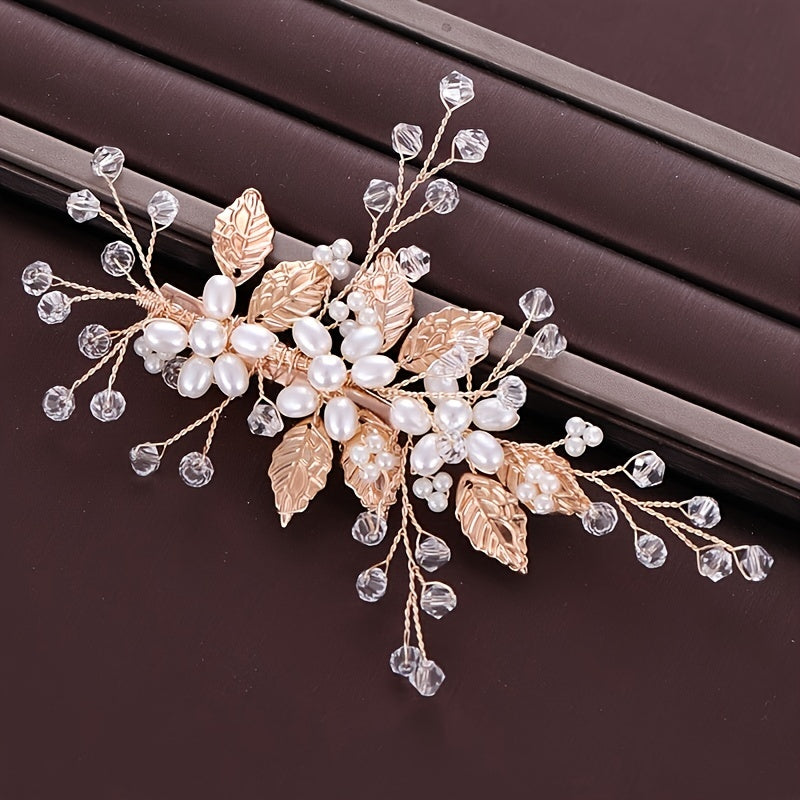 Faux Pearl Hair Clip Non slip Duck Billed Clip Side Clip Bangs Clip