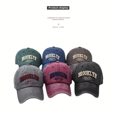 Embroidered Duck Tongue Cap for Outdoor Traveling