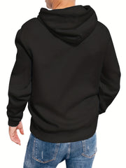 Cartoon Dog Print Hoodie Men's Graphic Pullover Hooded Sweatshirt