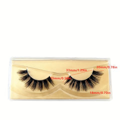 PairS 3D False Eyelashes Fluffy Thick Curling False Lashes