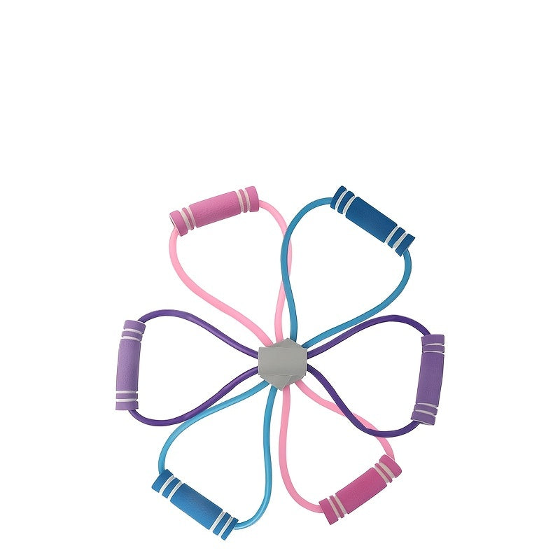 8 Shaped Resistance Band with Padded Handles for Home Workouts