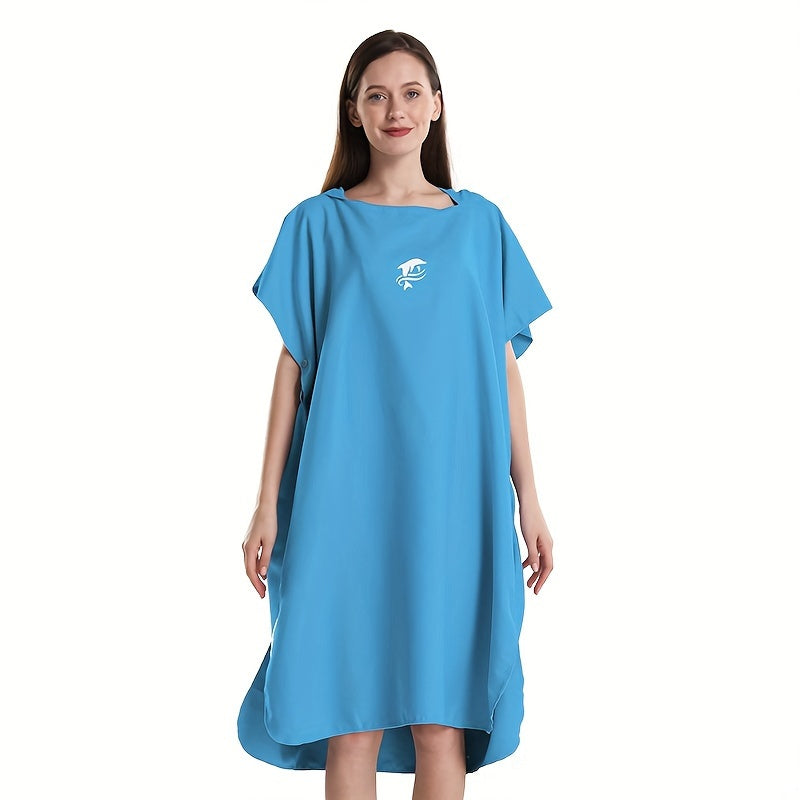 Microfiber Surf Poncho Changing Robe Towel Unisex Bathrobe