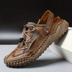 Men's Stitch Non Slip Sandals Wear resistant Comfy Beach Shoes Summer