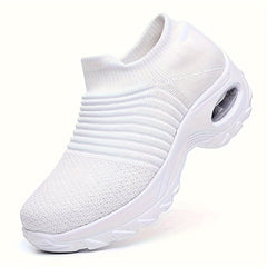 Women's Knitted Socks Shoes Air Cushion Casual Walking Shoes