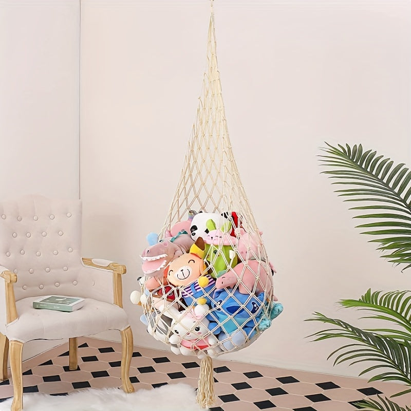 Stuffed Animal Hammock Holder Organizer for Kids Room