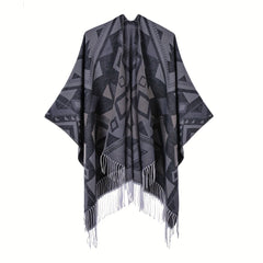 Vintage Cashmere Tassel Shawl Blanket Wraps