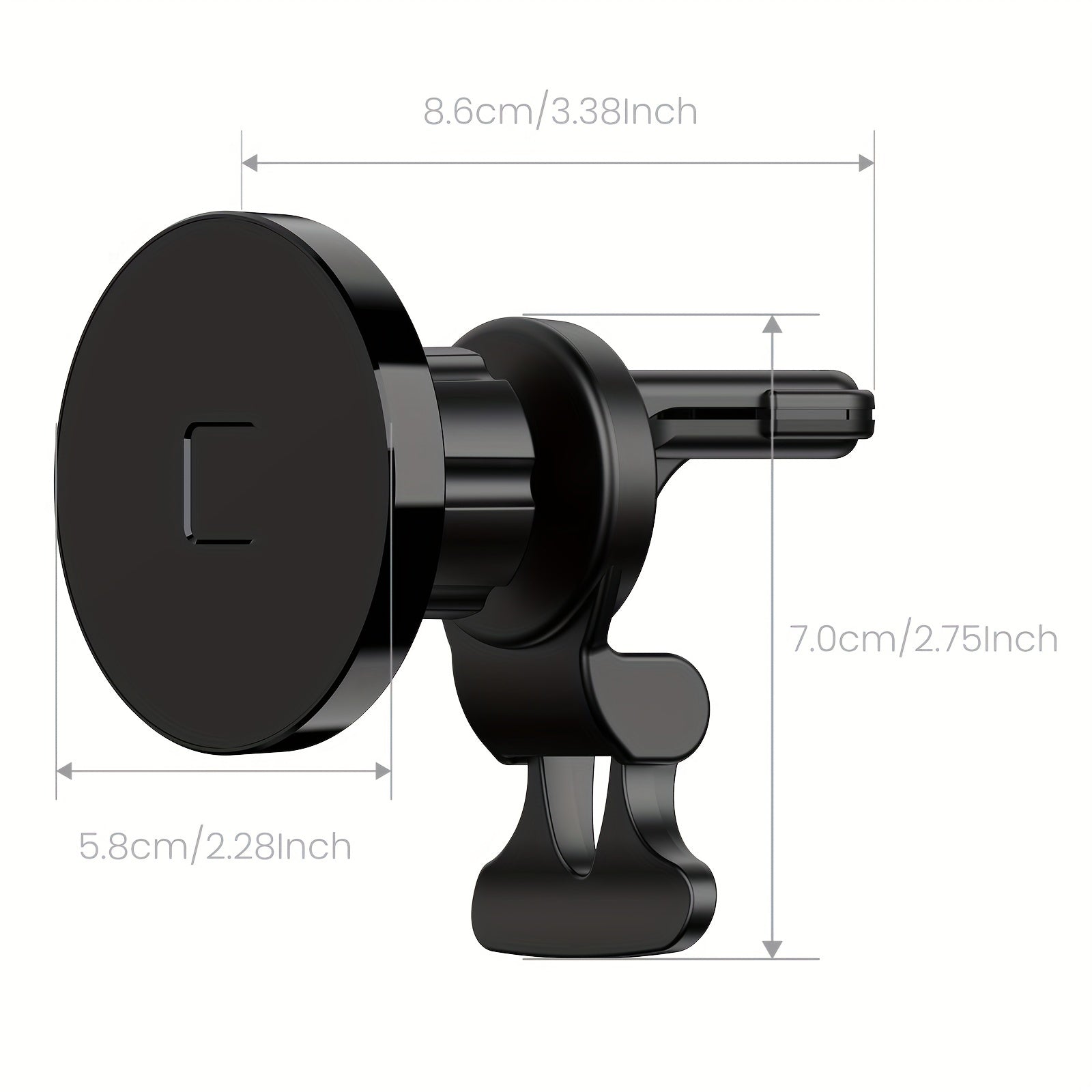 Magnetic Car Vent Phone Mount 14 Strong Magnets 360 Rotation Hands-Free Holder