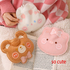 Cartoon Plush Bear Rabbit Hot Water Bag Hand Warmer