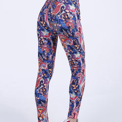 Graffiti Print Skinny Leggings High Waist Yoga Leggings