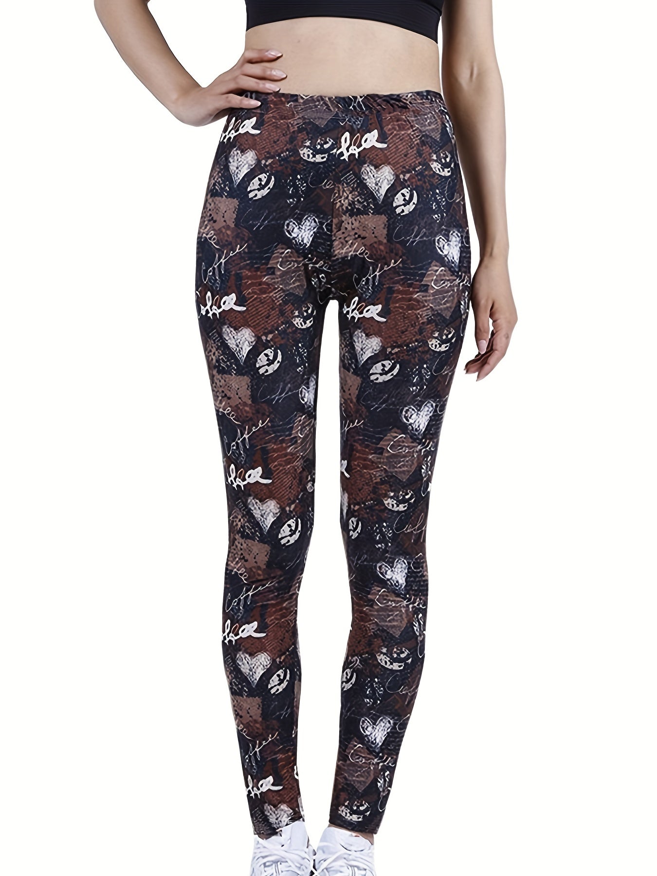 Floral Printed Yoga Pants High Waist Leggings