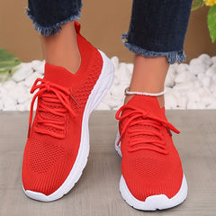 Women's Lightweight Mesh Breathable Running Shoes Comfortable Non slip Sport