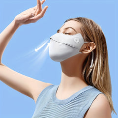 Ice Silk Face Mask UV Protection Washable Mask