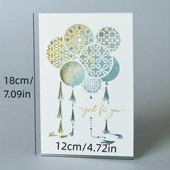 Romantic Hollow Out Greeting Card - Modern Paper Carve Blessing Message Card