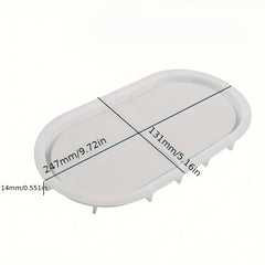 DIY Elliptical Flower Pot Base Storage Tray Silicone Mold
