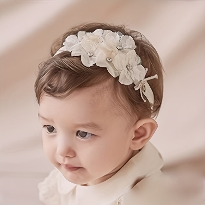 Cute Baby Girls Lace Flower Headband