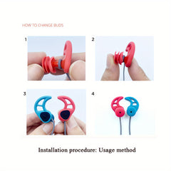 Silicone Diving Earplugs with Rope Waterproof Earplugs